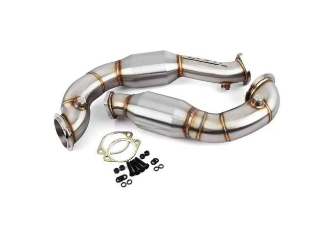 VRSF 3″ Cast Stainless Steel Catless Downpipes N54 V2 2007 – 2010 BMW