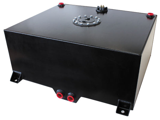 Aeroflow Aluminium 20 Gallon (76L) Fuel Cell with Cavity/Sump & Fuel Sender (Black) AF85-