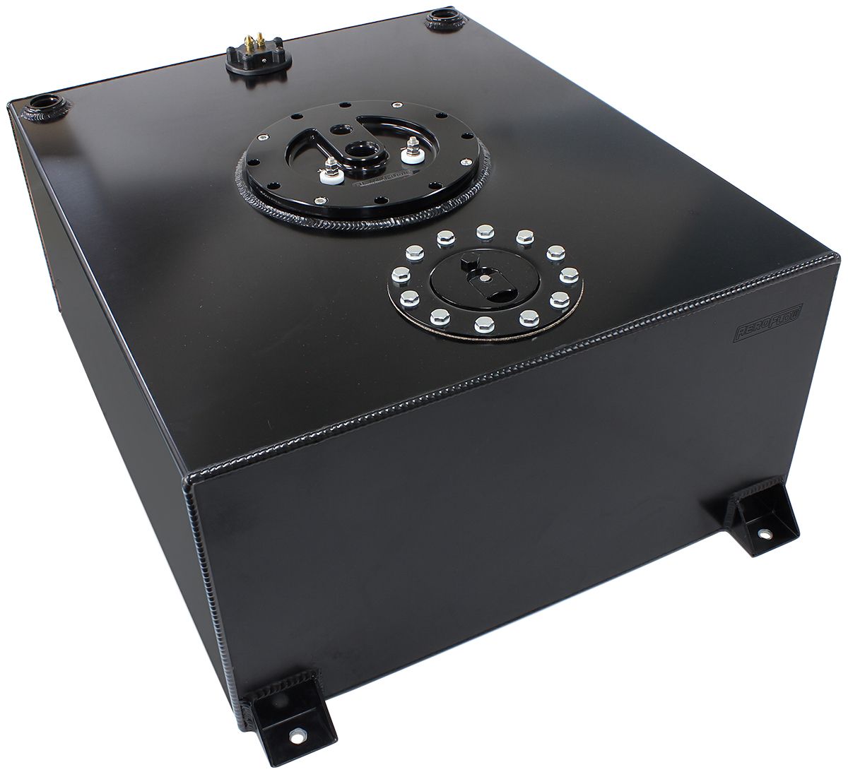 Aeroflow Aluminium 76 Litre (20 Gal) Fuel Cell Flat Bottom Triple 60mm Pump Hanger & Fuel