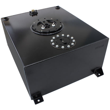 Aluminium 76 Litre (20 Gal) Fuel Cell Flat Bottom Triple 40mm Pump Hanger