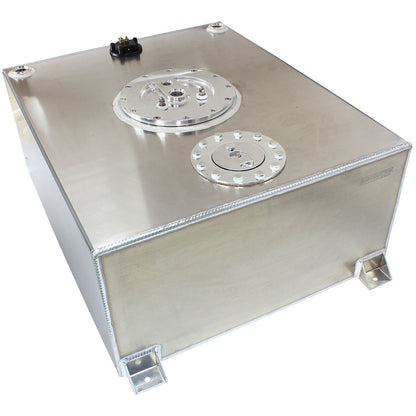 Aluminium 76 Litre (20 Gal) Fuel Cell Flat Bottom Triple 40mm Pump Hanger