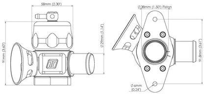 Turbosmart Dual Port Blow Off Valve BOV Mazda/Subaru TS-0205-1010