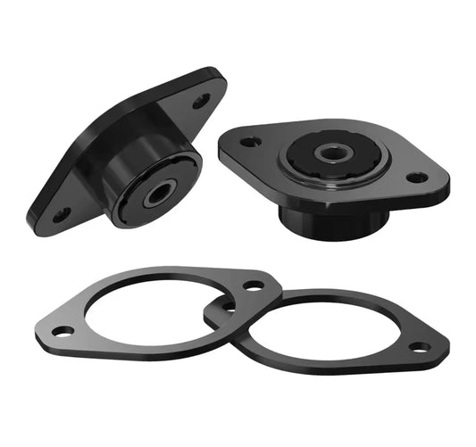 BEVINSEE Rear Polyurethane Shock Mounts & Reinforcements Plates for BMW E46 E36 E30