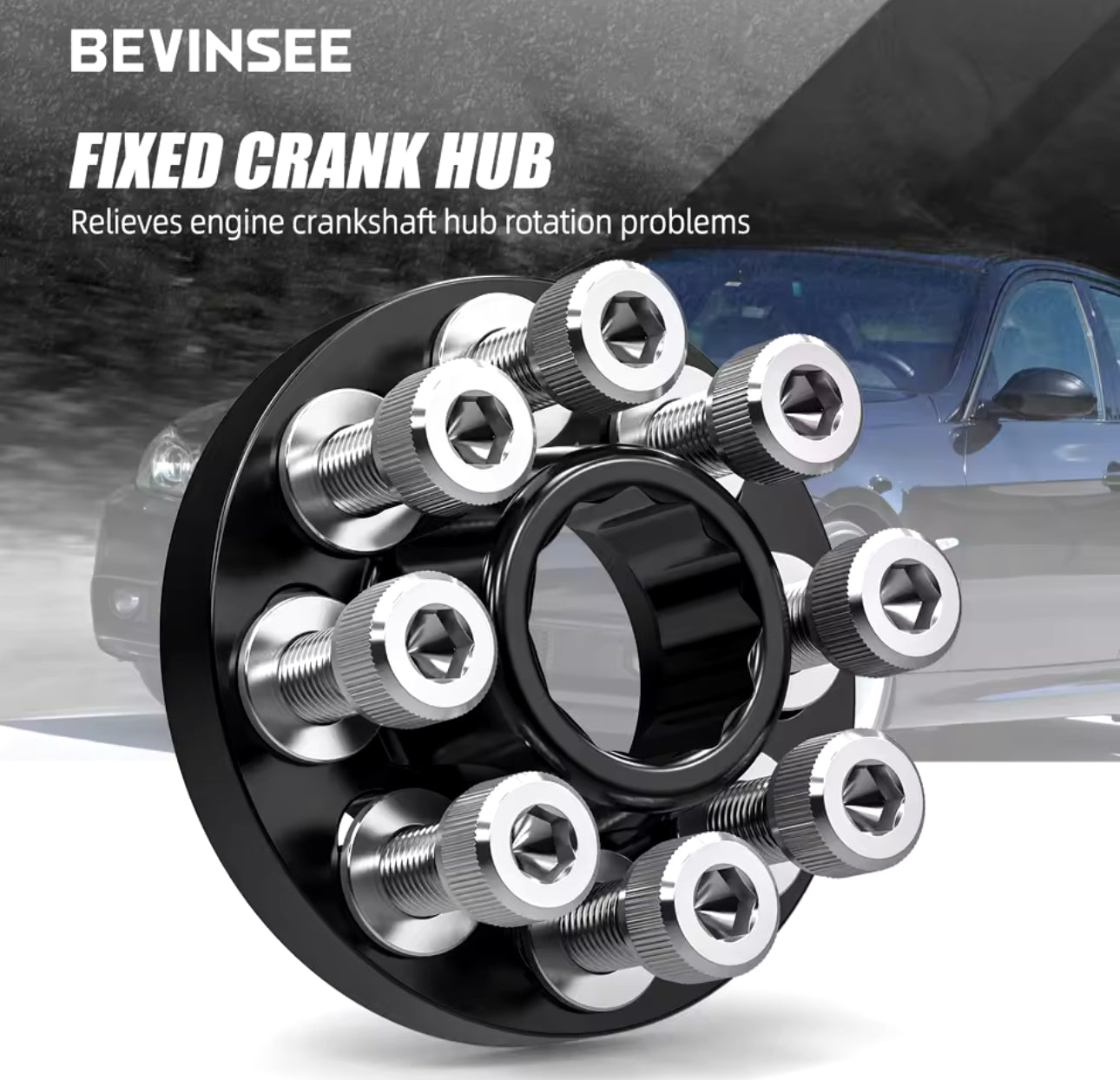 BEVINSEE Crank Hub Bolt Capture Kit For BMW E90 E92 E93 335i E82 135i F20 F21 M135i F30 M3 F80 M4 F82 M2 Competition F87 N55 S55