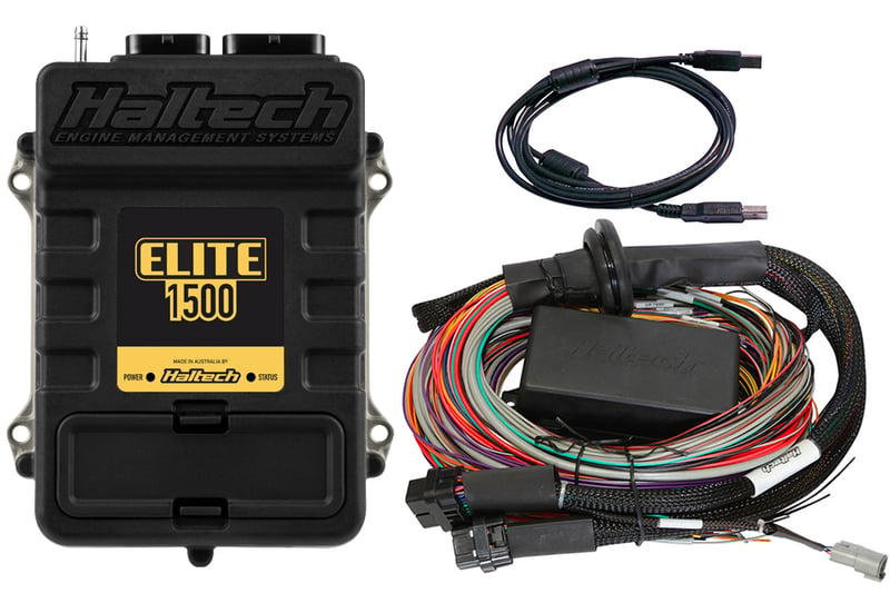 HALTECH Elite 1500 + Premium Universal Wire-in Harness Kit Length: 5.0m (16')