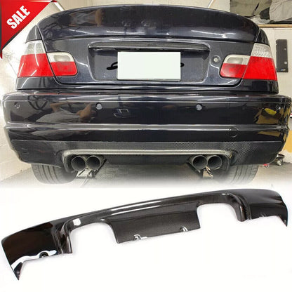 BMW E46 M3 Coupe 2000-2006 Carbon Fiber Rear Bumper Diffuser Lip