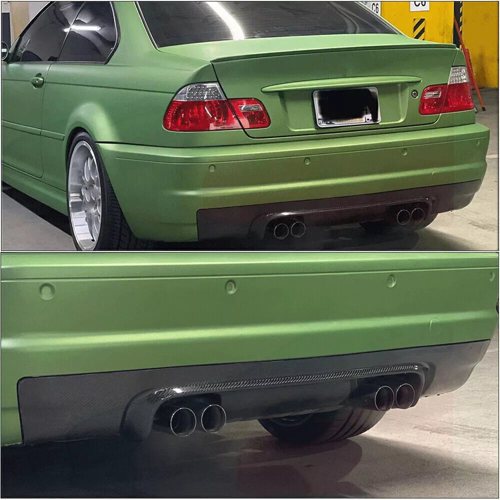 BMW E46 M3 Coupe 2000-2006 Carbon Fiber Rear Bumper Diffuser Lip